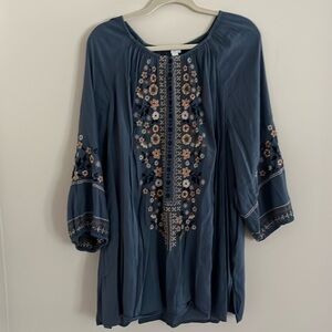 J Jill embroidered tunic top